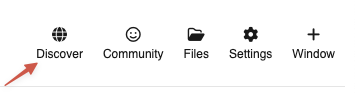 Discover button in Flux Pinokio setup